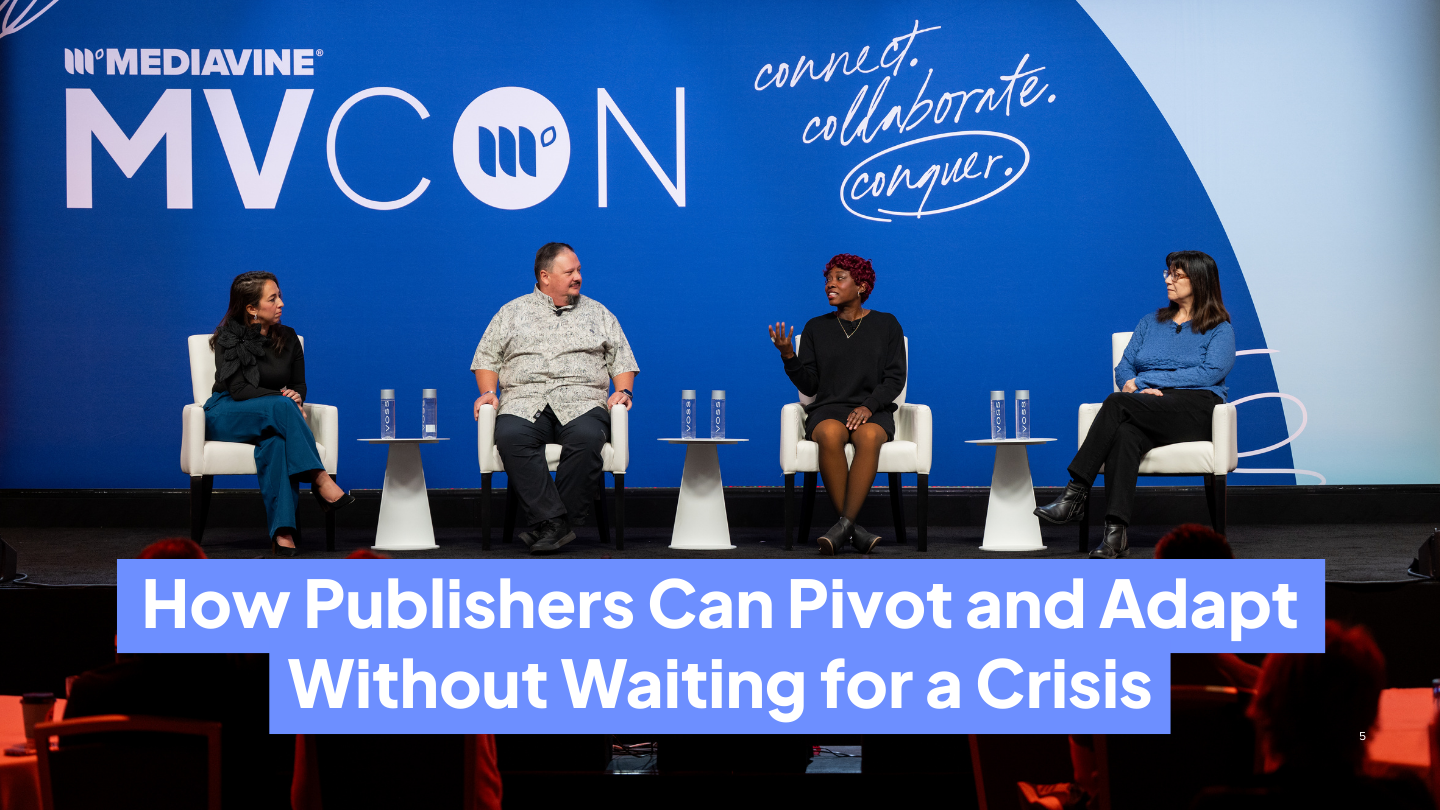 MVCon Publisher Panel on Pivoting With Intention