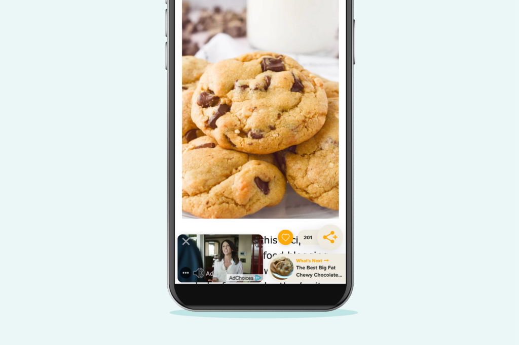 What's Next widget by the universal player on a phone